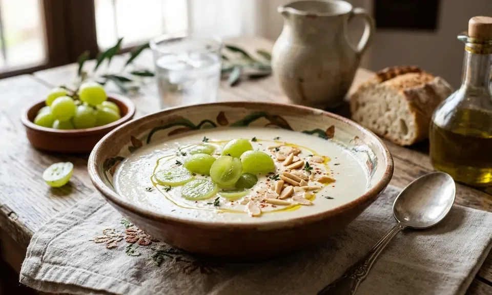 Traditional dish of Granada: Ajoblanco
