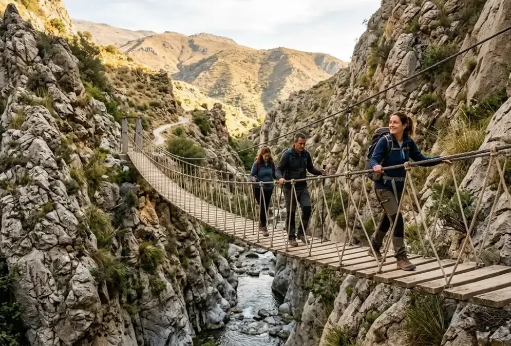 Los Cahorros Gorge Hike — Hanging Bridges of Monachil in Granada