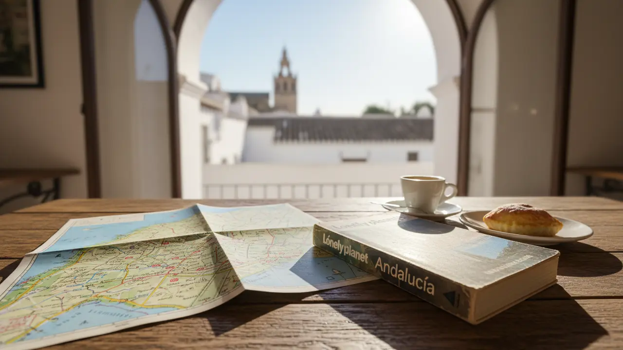 Travel map and guidebook for Granada