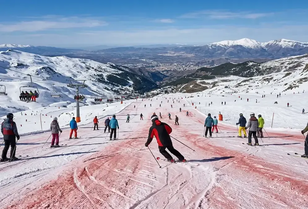 Skiing at Sierra Nevada in Granada